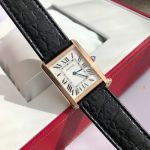 Cartier Tank Crocodile Leather Strap 33*27/31*24MM Elegant Watch cartier water resistant swiss made 2301